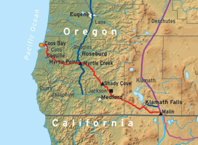 Coos Bay Natural Gas Pipeline Propsal