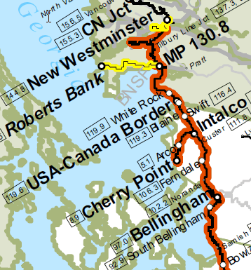 BNSF rail in Washington State