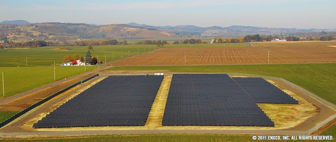 Thin Film array in Amity, Oregon