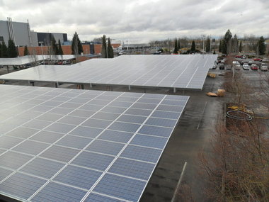 Intel solar arrays in Hillsboro