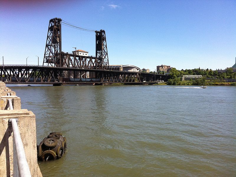 File:Steel Bridge from North Waterfront Park.jpg
