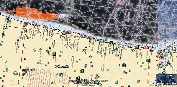 Google Oregon Ocean Map