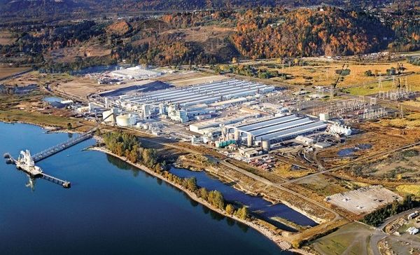 Millennium Bulk Terminals near Longview Washington